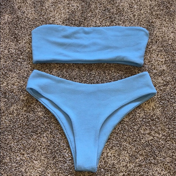 Zaful Other - ZAFUL blue bikini